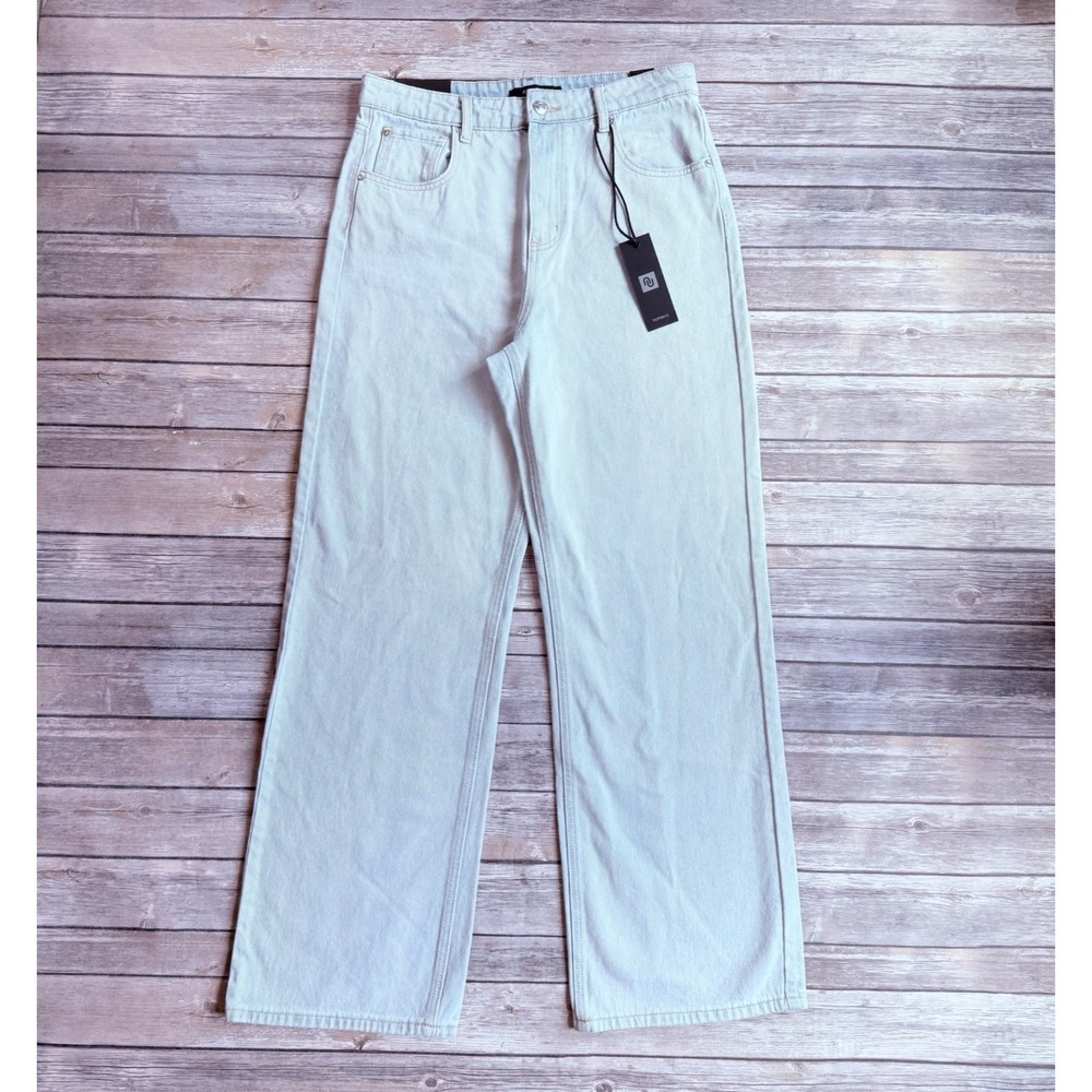 New Numero Denim Jeans Women 31 High Rise Wide Leg Blue Baggy Grunge 31" Inseam